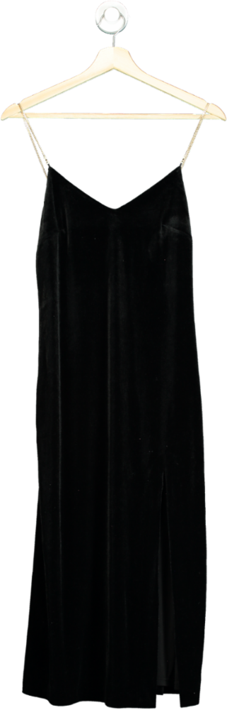 Superdry Black Velvet Slip Dress UK 8