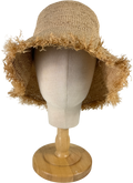 H&M Brown Straw Bucket Hat UK S