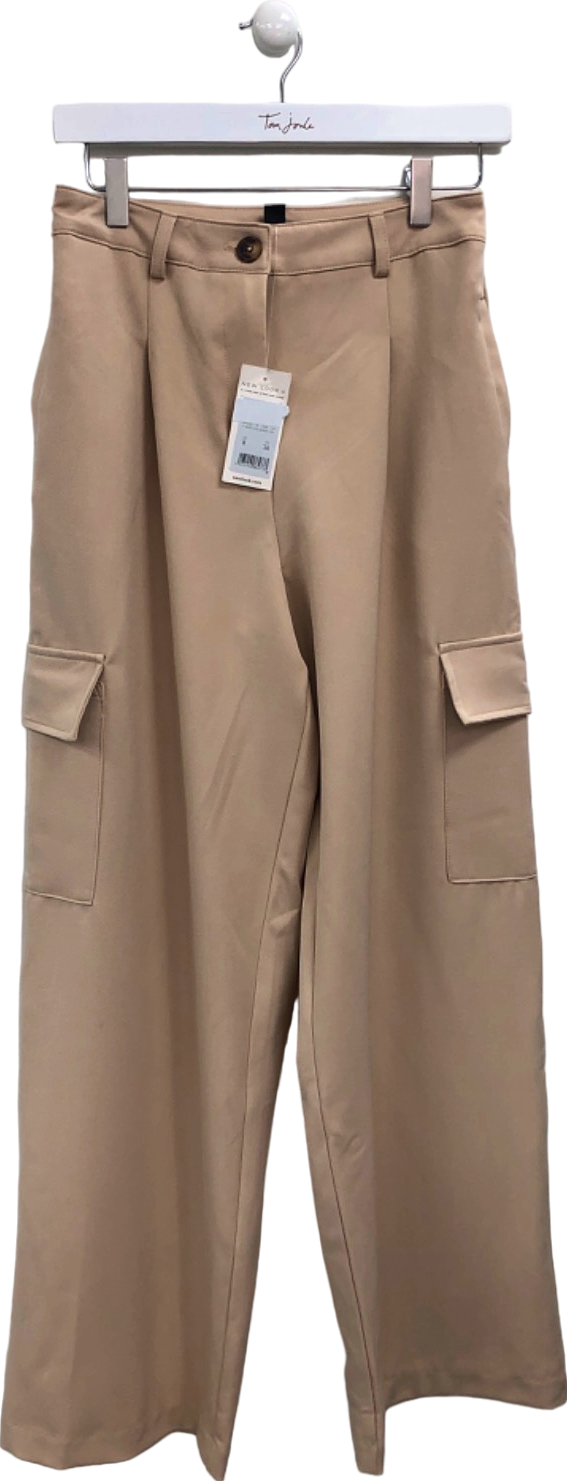 New Look Beige Cargo Trousers UK 8