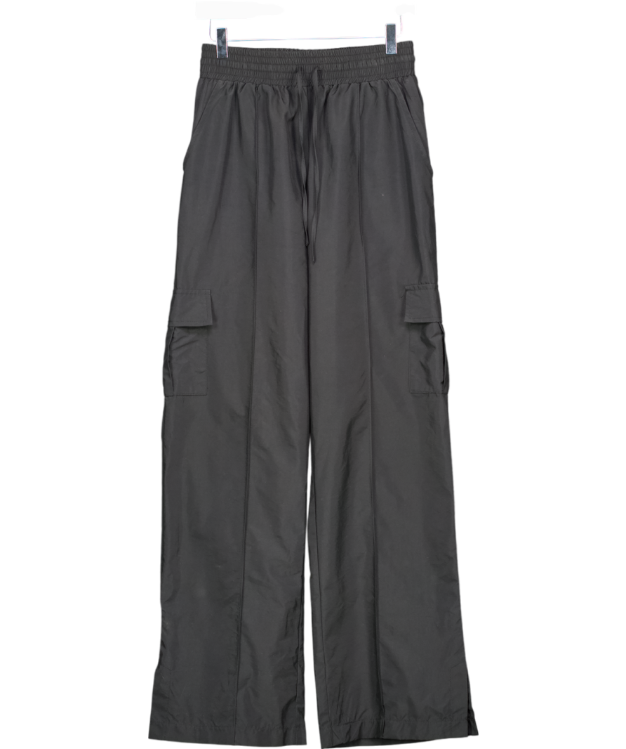 Kaiia the label Split Hem Cargo Trousers Black UK 10