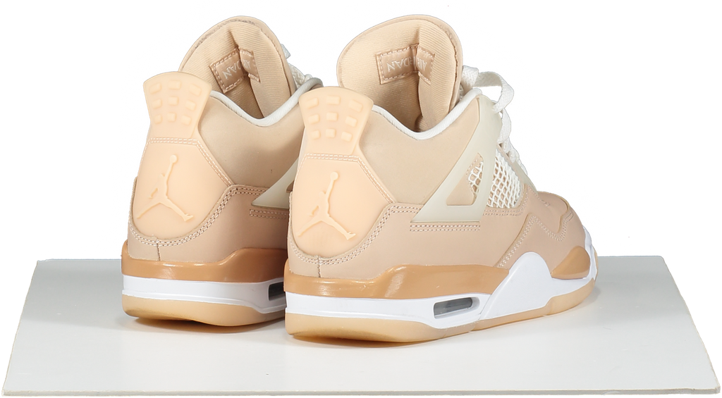 Nike Beige Jordan 4 Retro Shimmer trainers UK 4 EU 37 👠