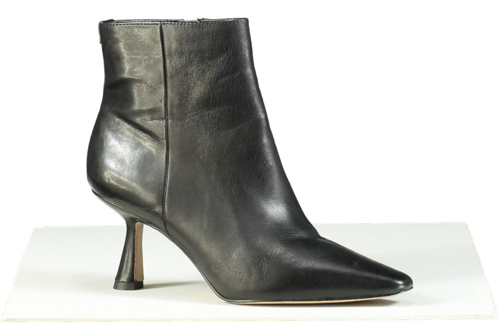 Sam Edelman Black Samantha Leather Ankle Boots UK 4