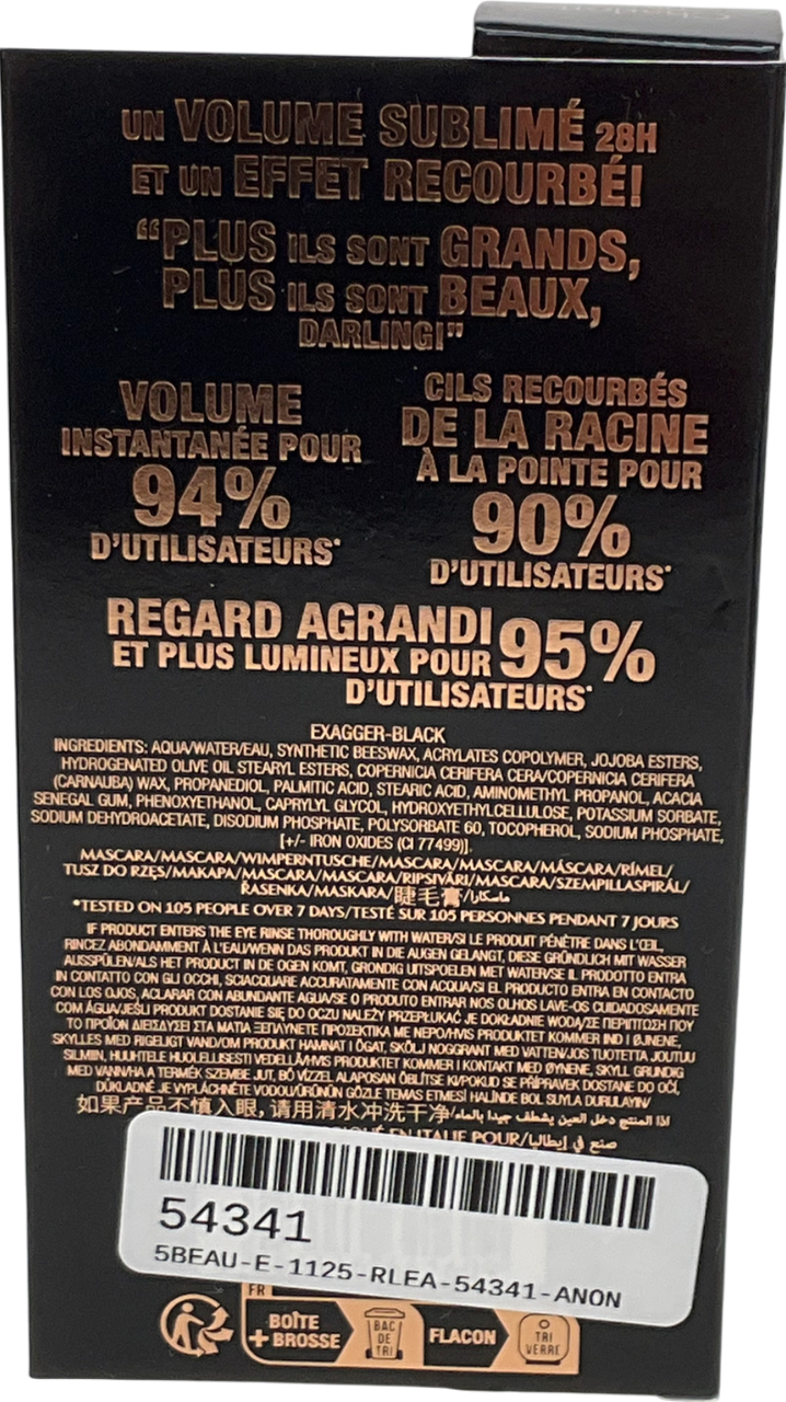 Charlotte Tilbury Exaggereyes Volume Mascara Black 10ml