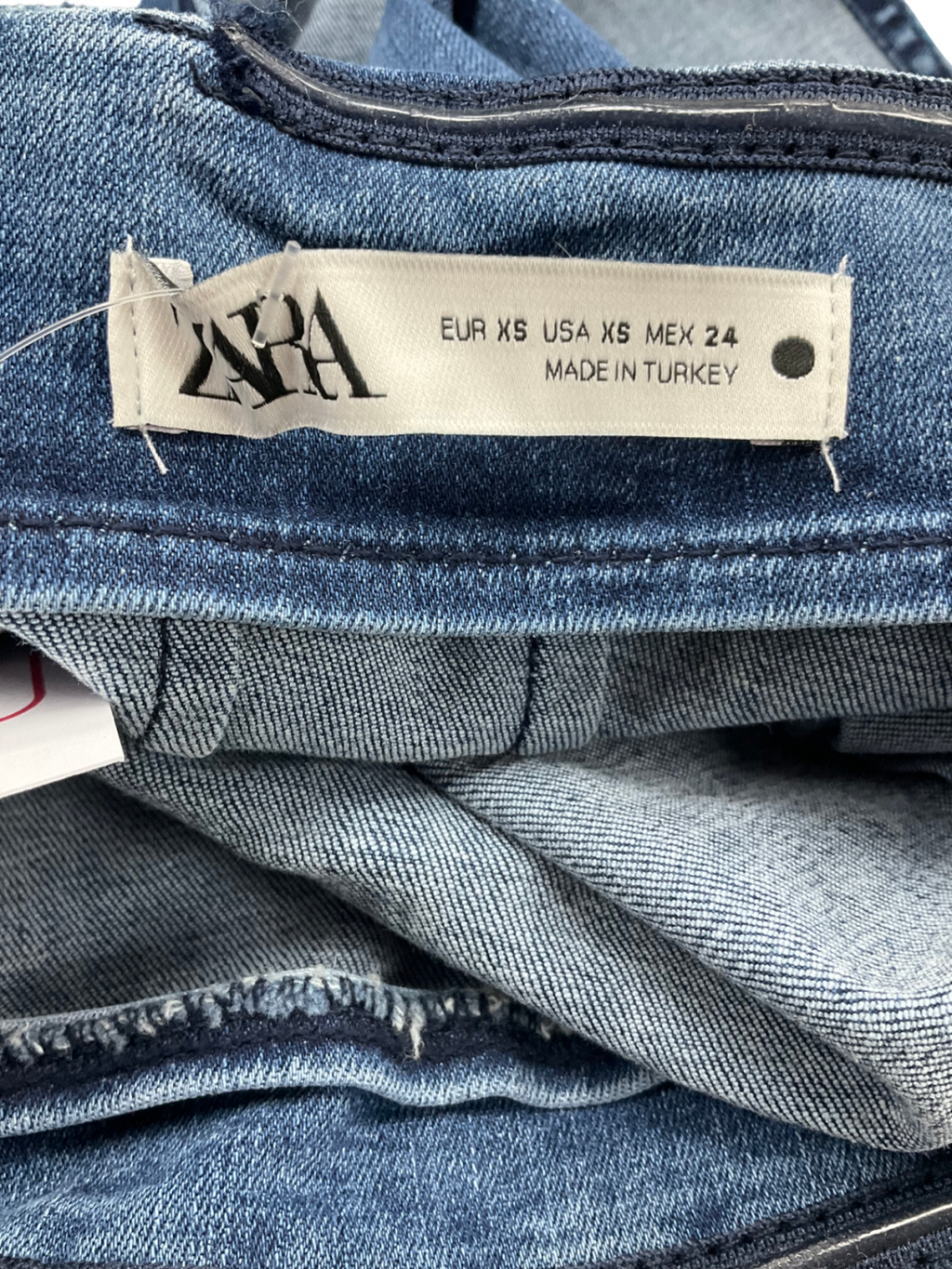 ZARA Blue Tailored Denim Dress UK XS