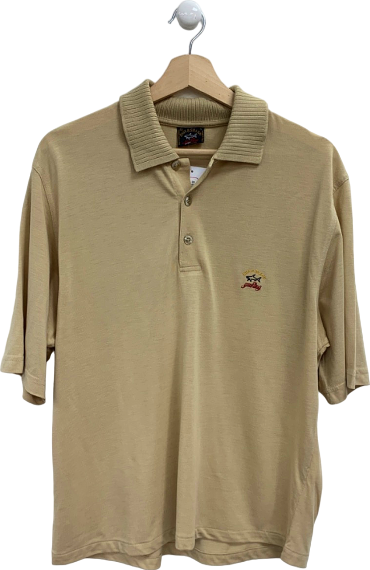 Paul & Shark Beige Polo Shirt UK L