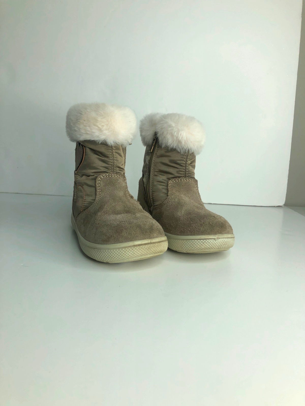 Primigi Beige Faux Fur Lined Winter Boots UK 25