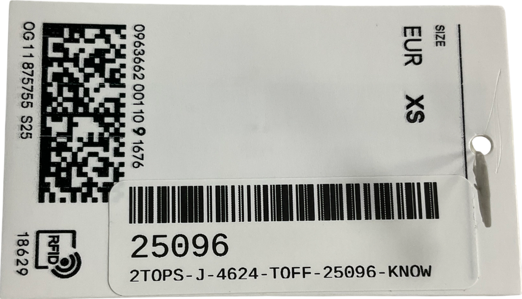 H&M White Classic Crew Neck Tee UK XS