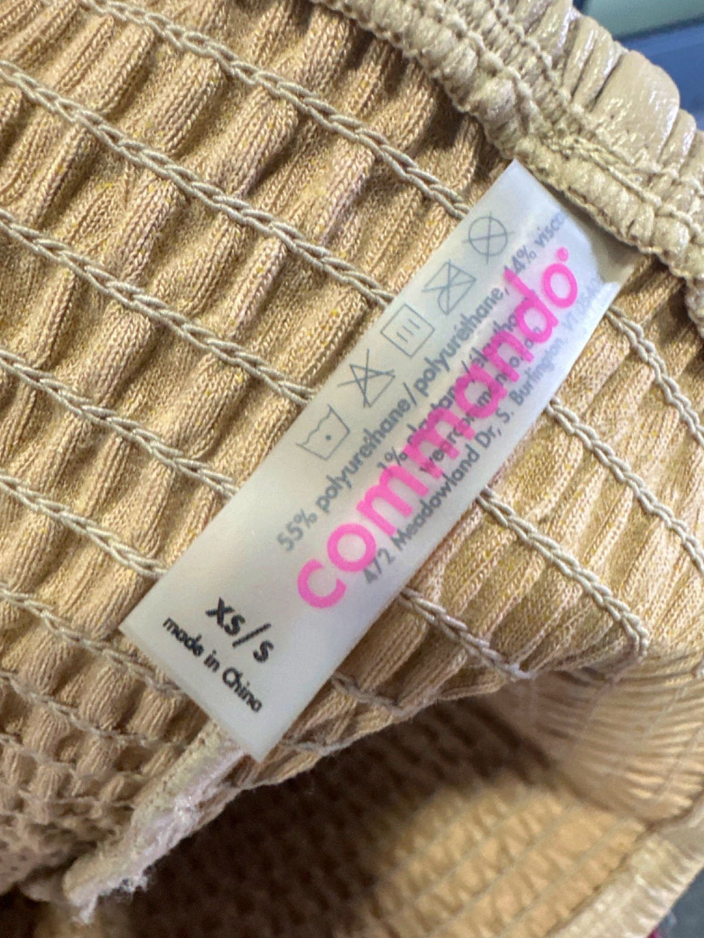 Commando Beige Smocked Tube Top UK XS/S