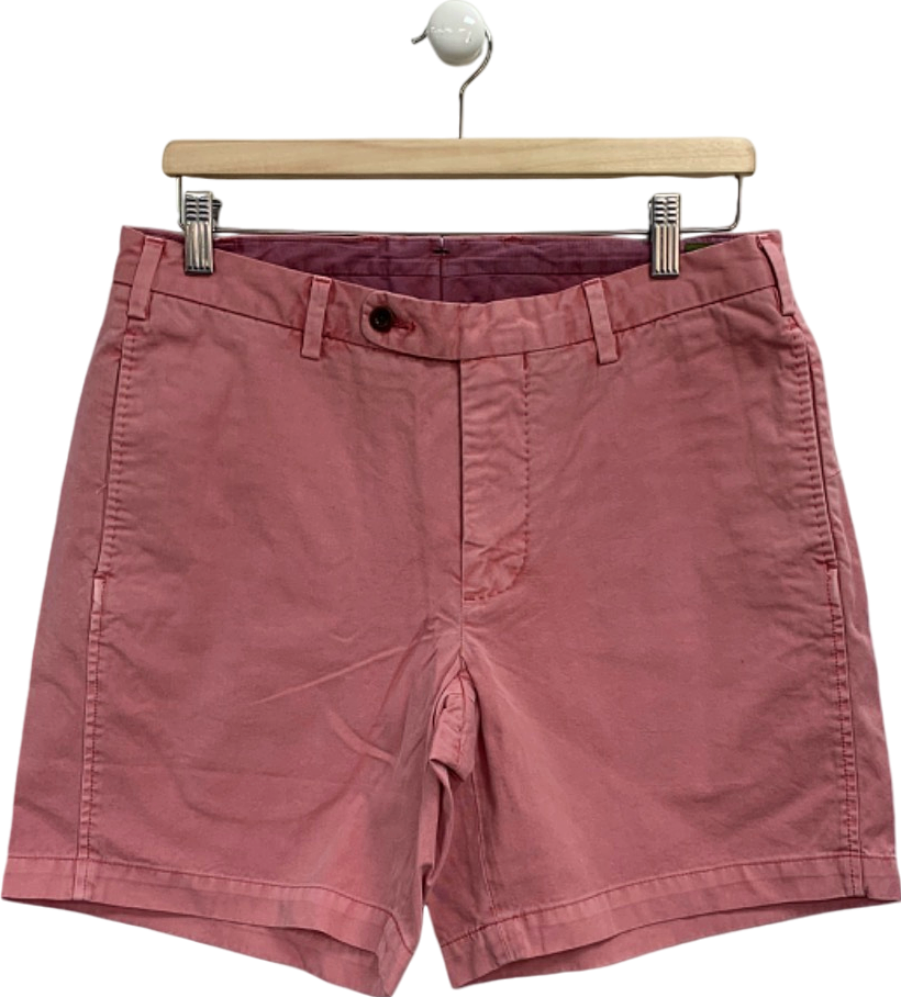 Sid Nashburn Pink Cotton Shorts W32