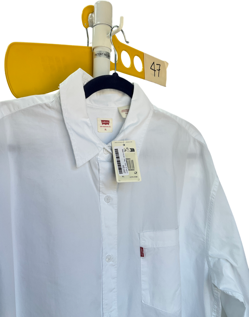 levis White Short Sleeve Relaxed Fit Western Shirt UK XL