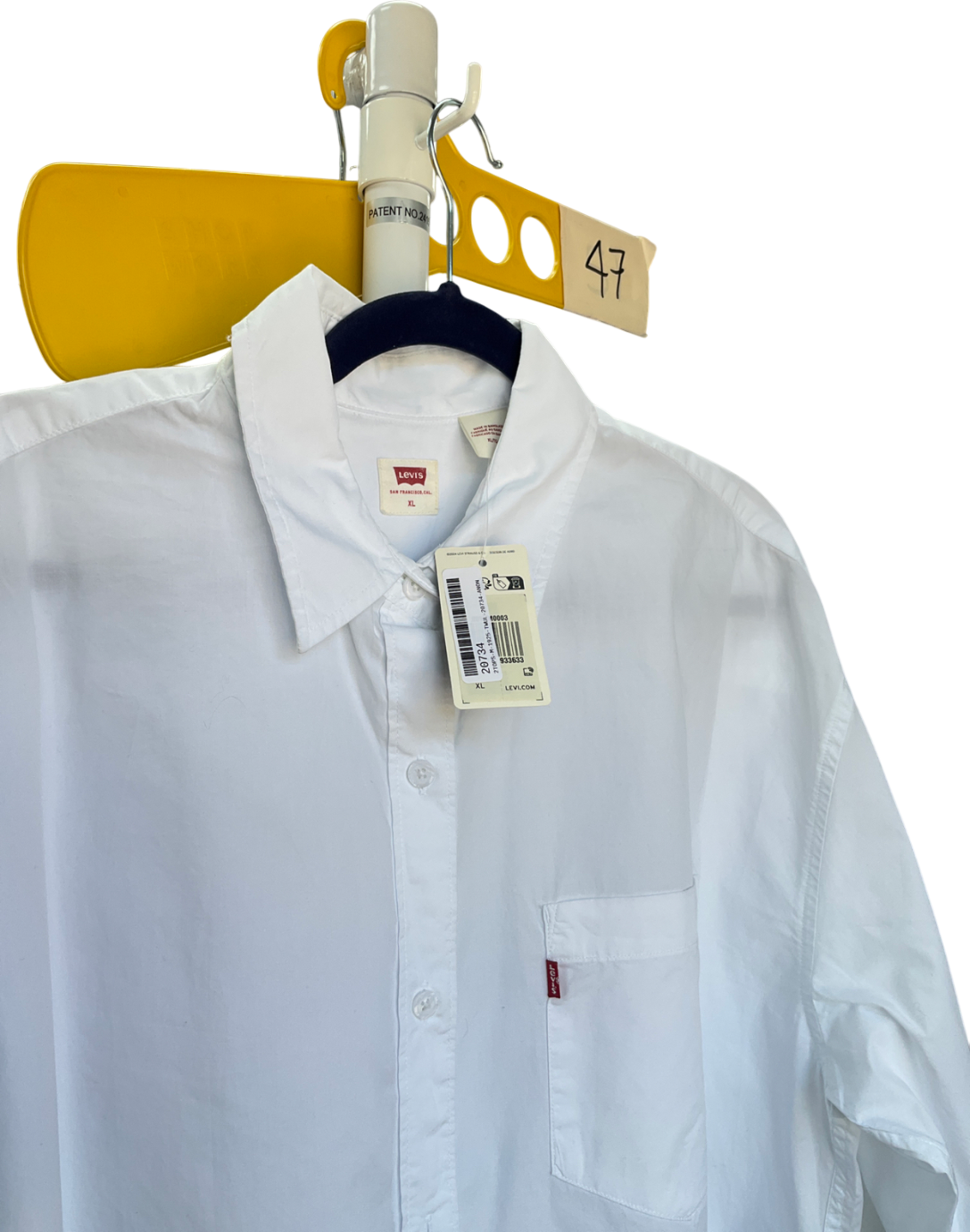 levis White Short Sleeve Relaxed Fit Western Shirt UK XL