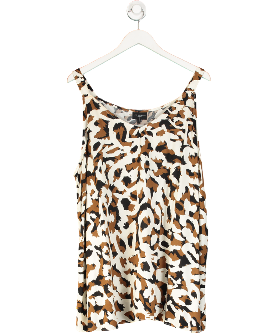 live unlimited Brown Animal Print Vest Top UK 26