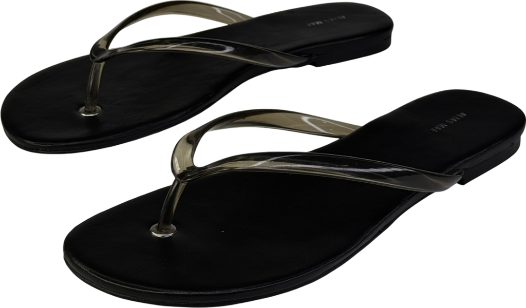 Black Alias Mae Henry Thong Flip Flops UK 6 EU 39 👠