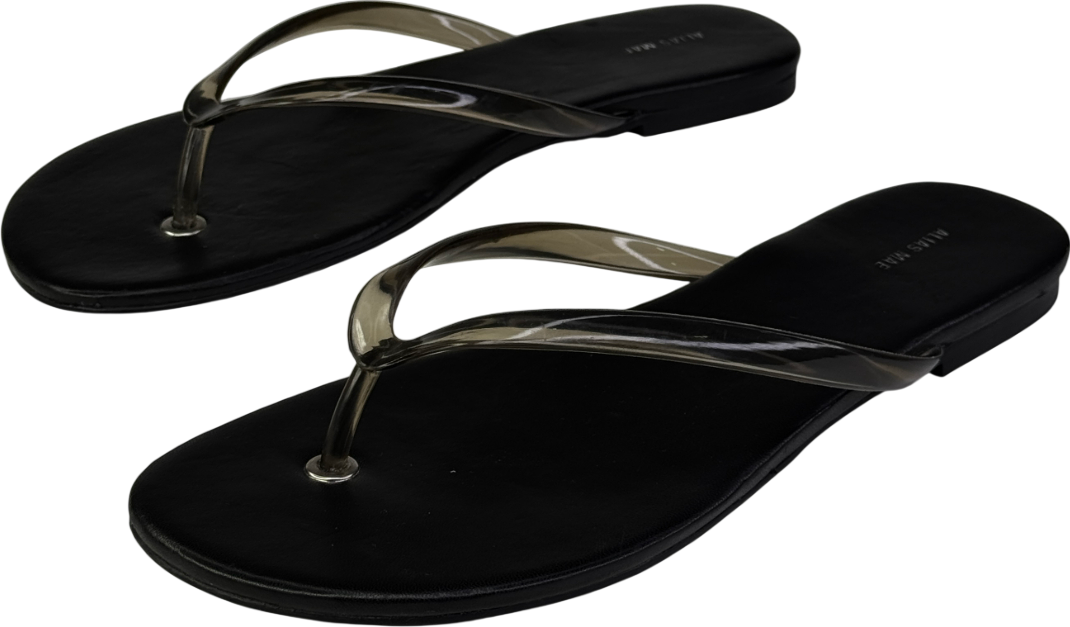 Black Alias Mae Henry Thong Flip Flops UK 6 EU 39 👠