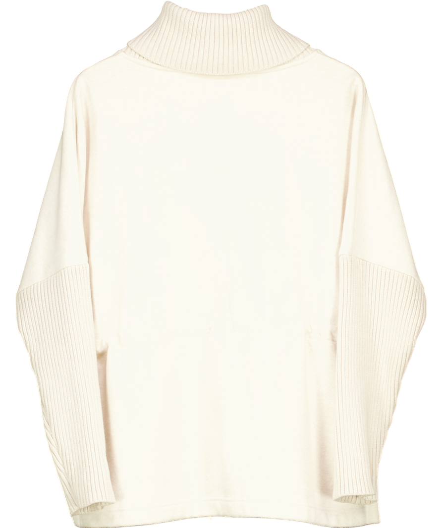 Varley Cream Oatmeal Marl Cavello Longline Sweat Top UK M