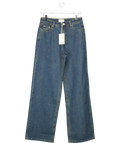 PEPPERMAYO Blue Keanna Low Rise Denim Jeans - Washed Denim UK 6