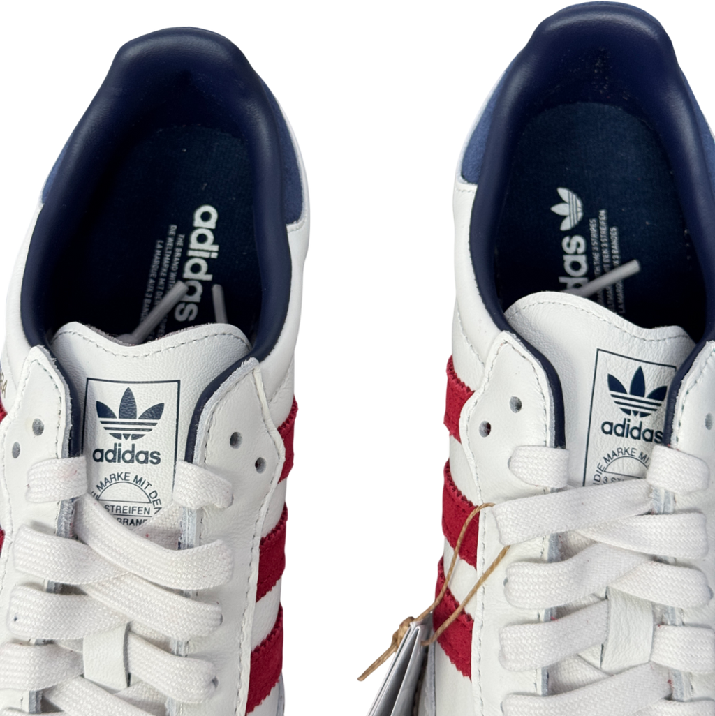 adidas White Adidas Samba Og Core White, Team Victory Red & Night Indigo Trainers UK 4.5 EU 37.5 👠
