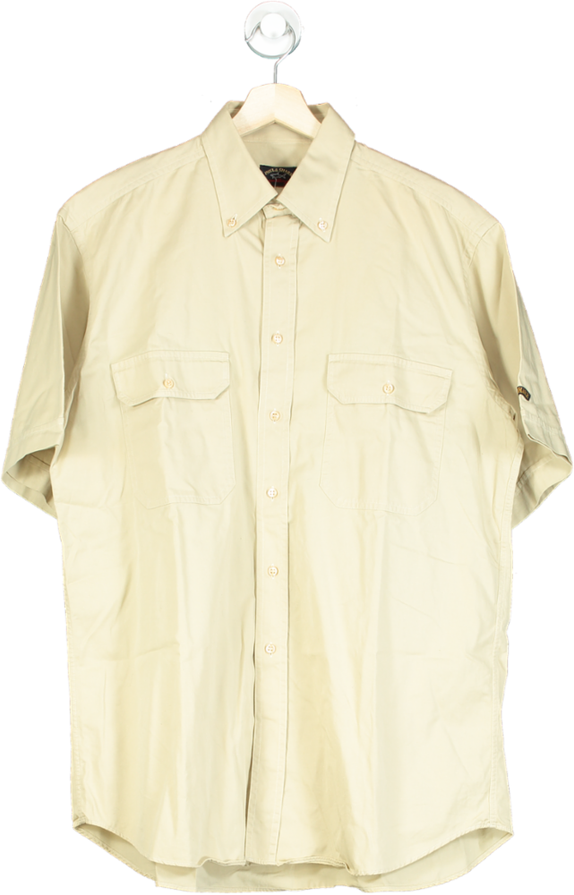 Paul & Shark Beige Short Sleeve Shirt UK XL