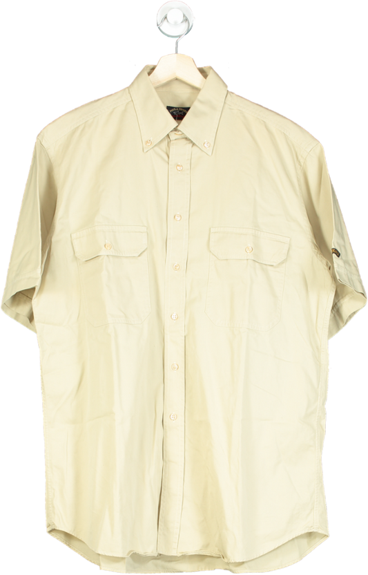 Paul & Shark Beige Short Sleeve Shirt UK XL