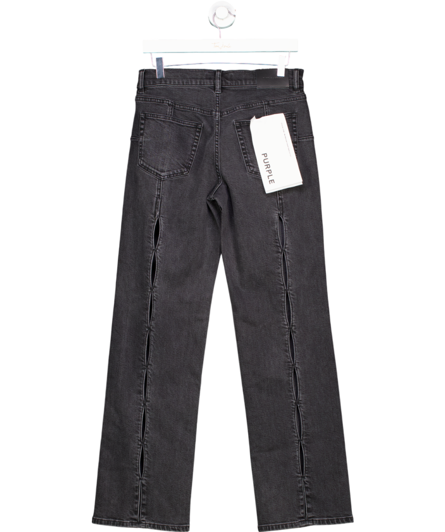 purple Black Slim Straight Back Cut Out UK S