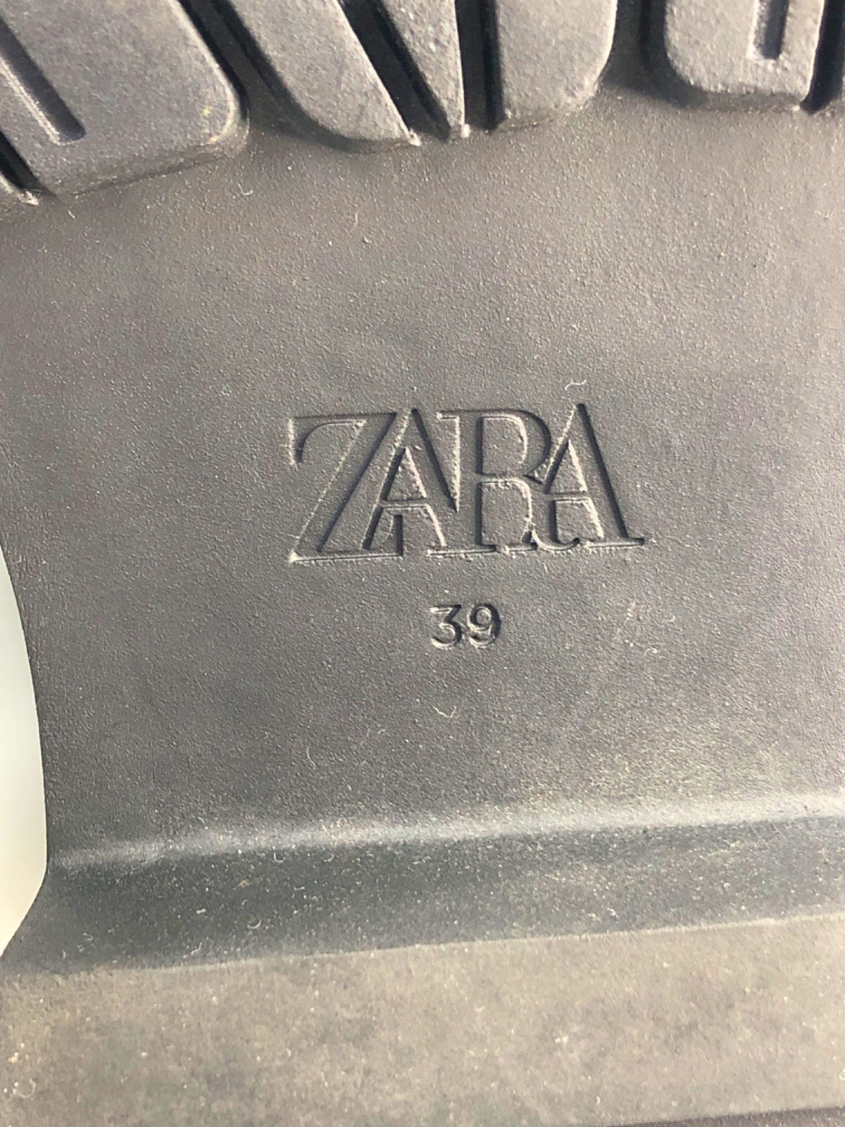 Zara Black Chunky Knee High Boots EU 39