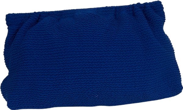 sorbet island Royal Blue Crinkle Clutch Bag One Size