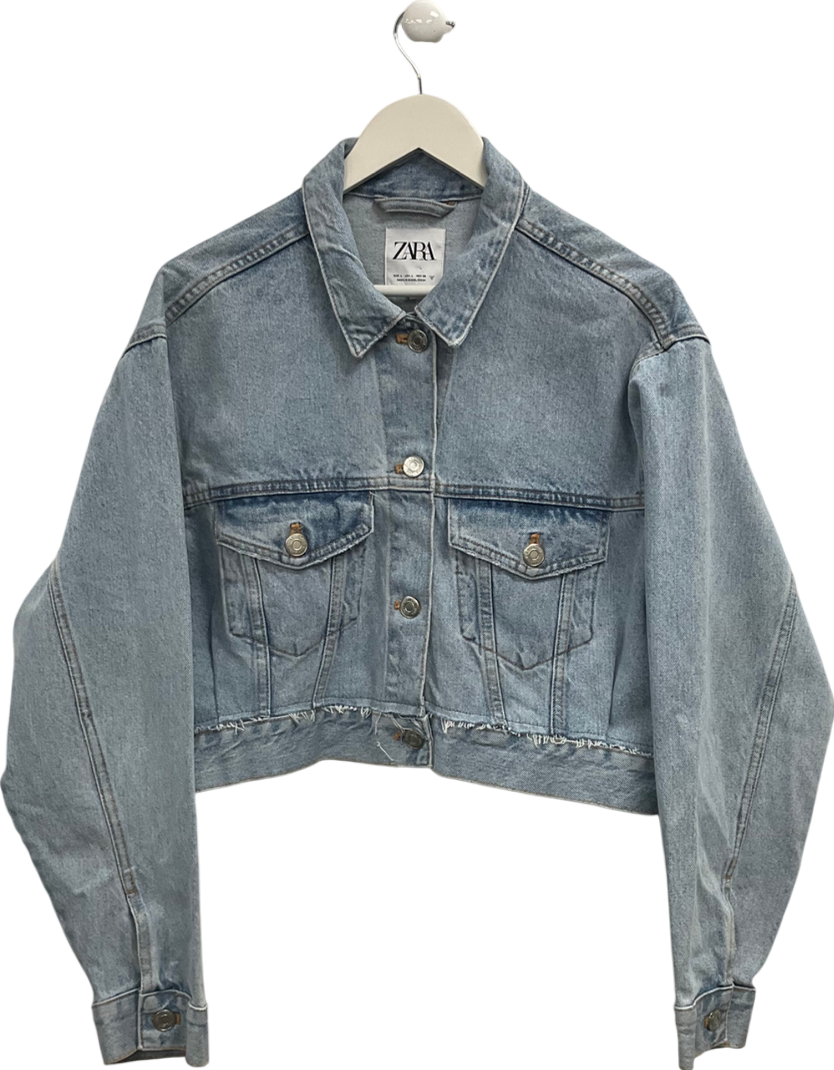 ZARA Blue Denim Jacket UK L