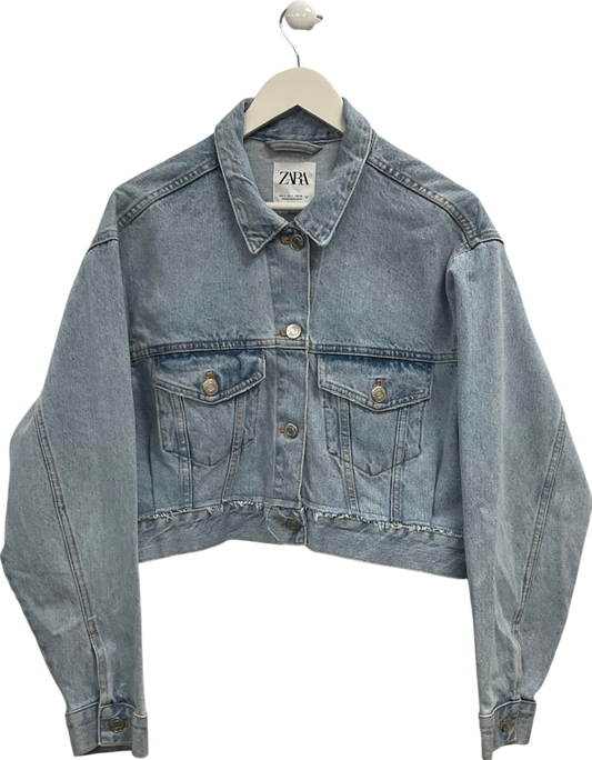 ZARA Blue Denim Jacket UK L