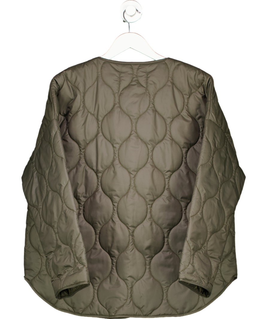 De Rococo Green Quilted Coat UK S
