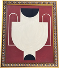 ARTFULLY WALLS Silhouette Of A Vase 21 Bobbim Wood Framed Print By Eleni Psyllaki