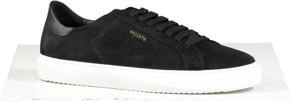 AXEL ARIGATO Clean 90 Black Suede Classic Trainers BNIB UK 8 EU 42