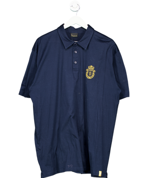 Billionaire Blue Crest Logo Cotton Polo UK XXXL