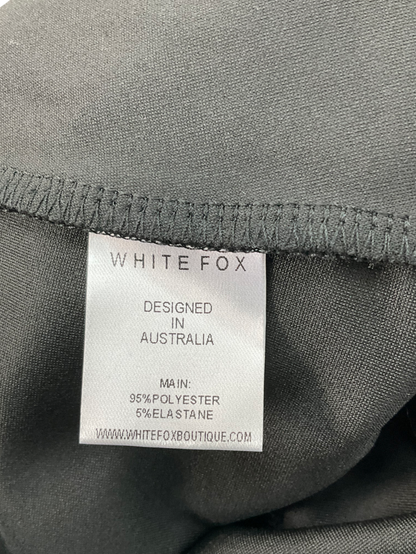 White Fox Let's Catch Up Booty Shorts Black UK S