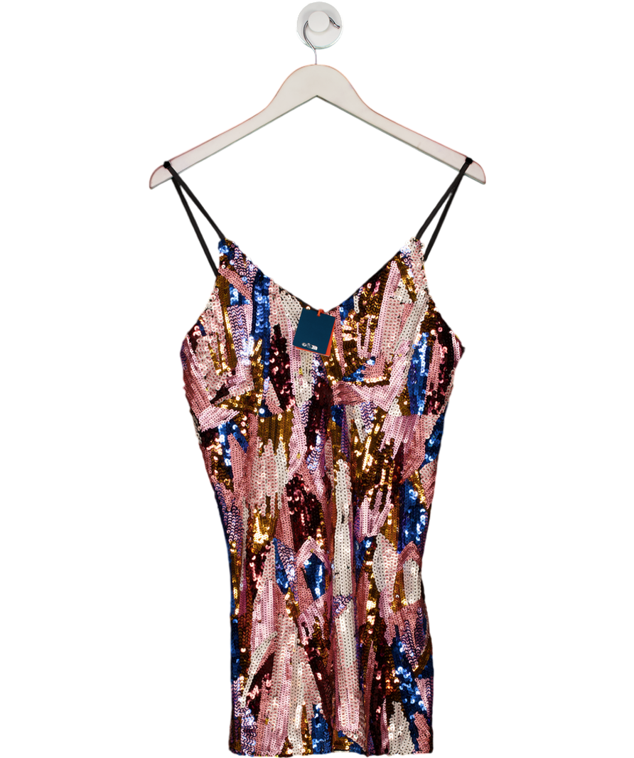 Superdry Multicoloured Deco Sequin Mini Dress UK 8