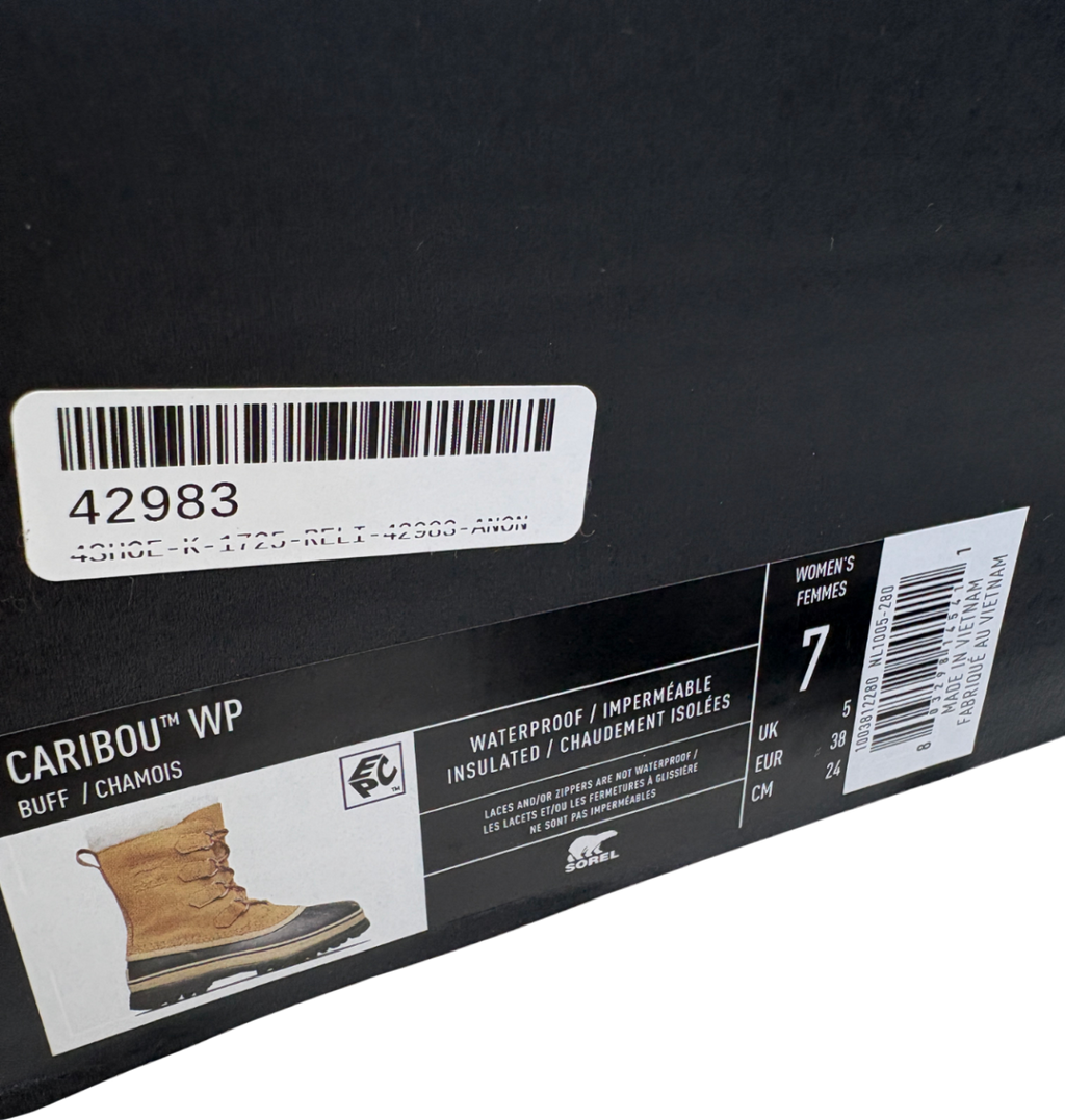 SOREL Beige Caribou Boots UK 5 EU 38 👠