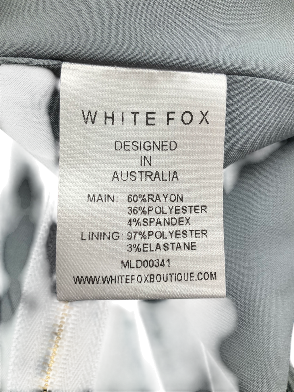 White Fox Grey In A Haze Top UK L