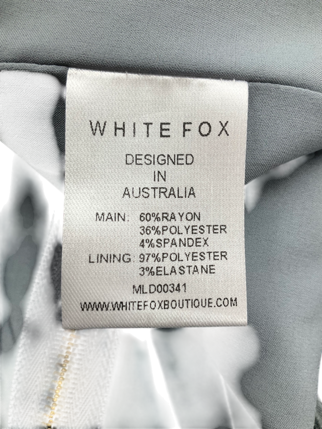 White Fox Grey In A Haze Top UK L