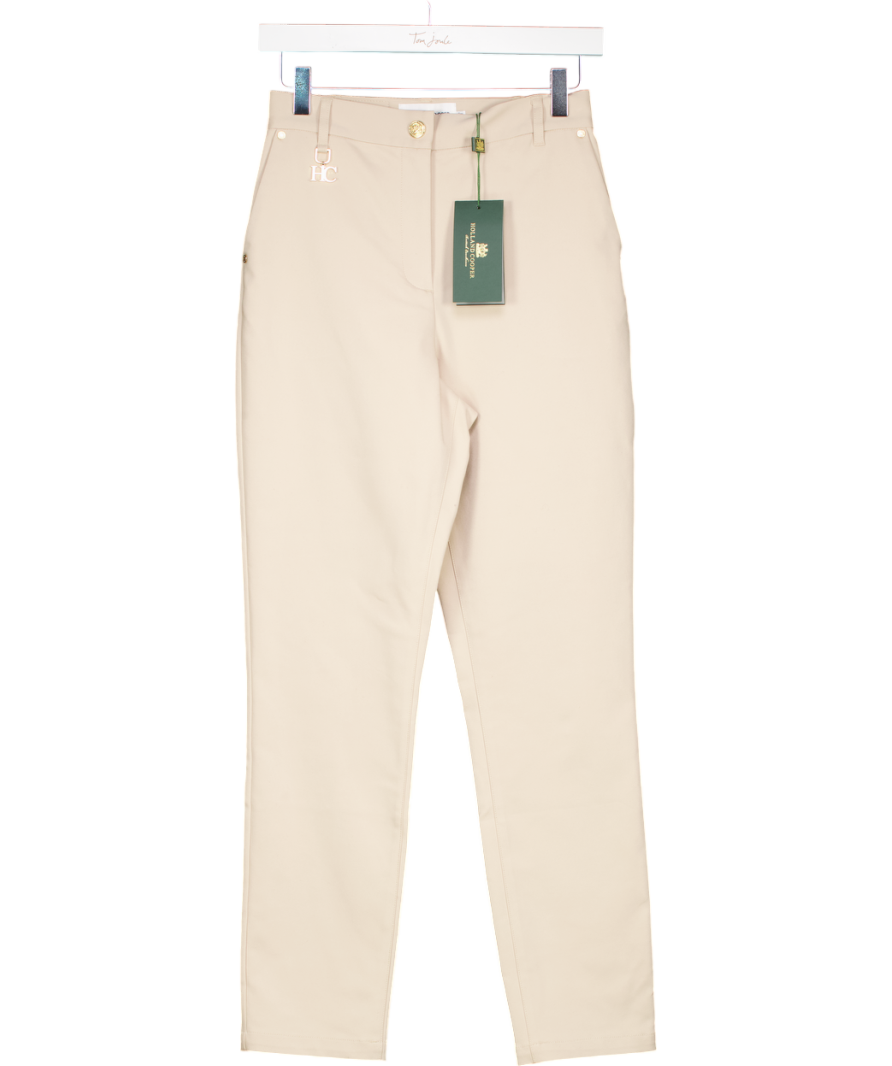 Holland Cooper Beige Bexley Cigarette Trouser UK 6