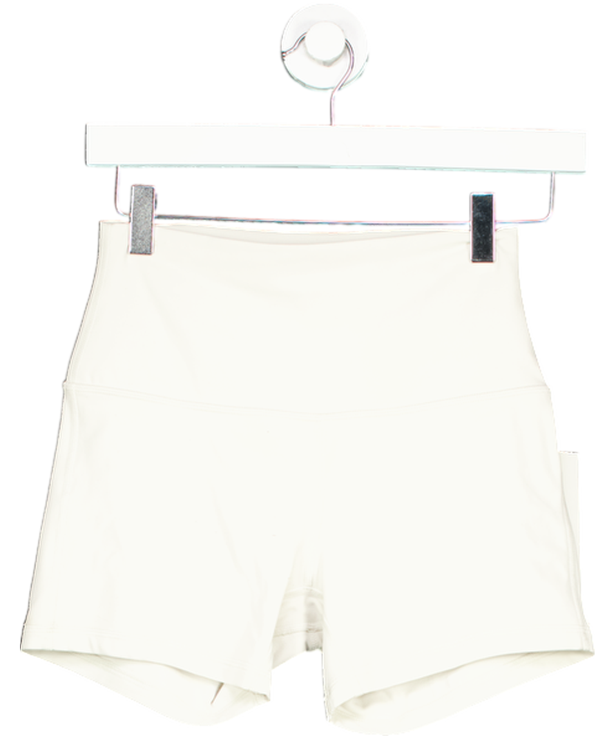 Lululemon Cream Align High Rise Shorts 4” UK 10