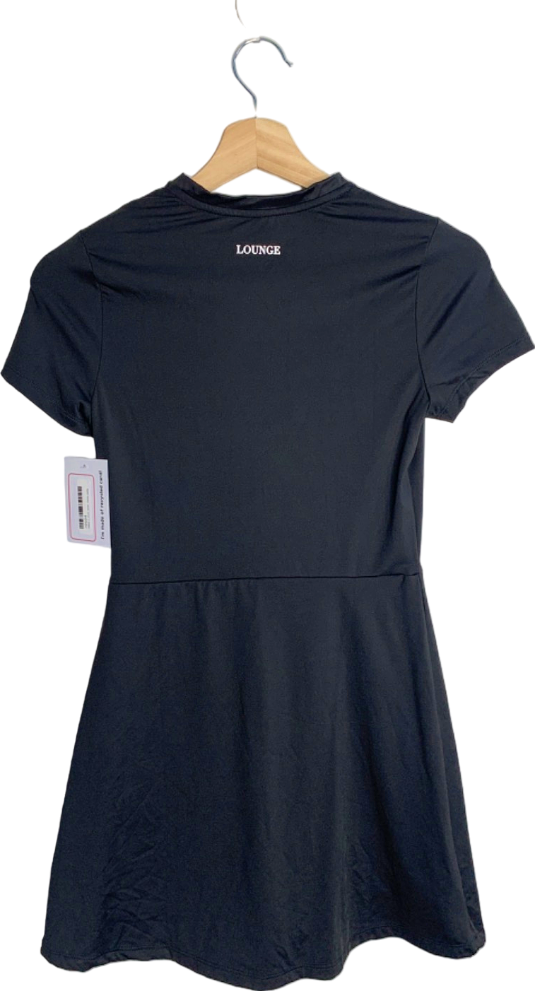 Lounge Apparel Black Short Sleeve Mini Dress UK S
