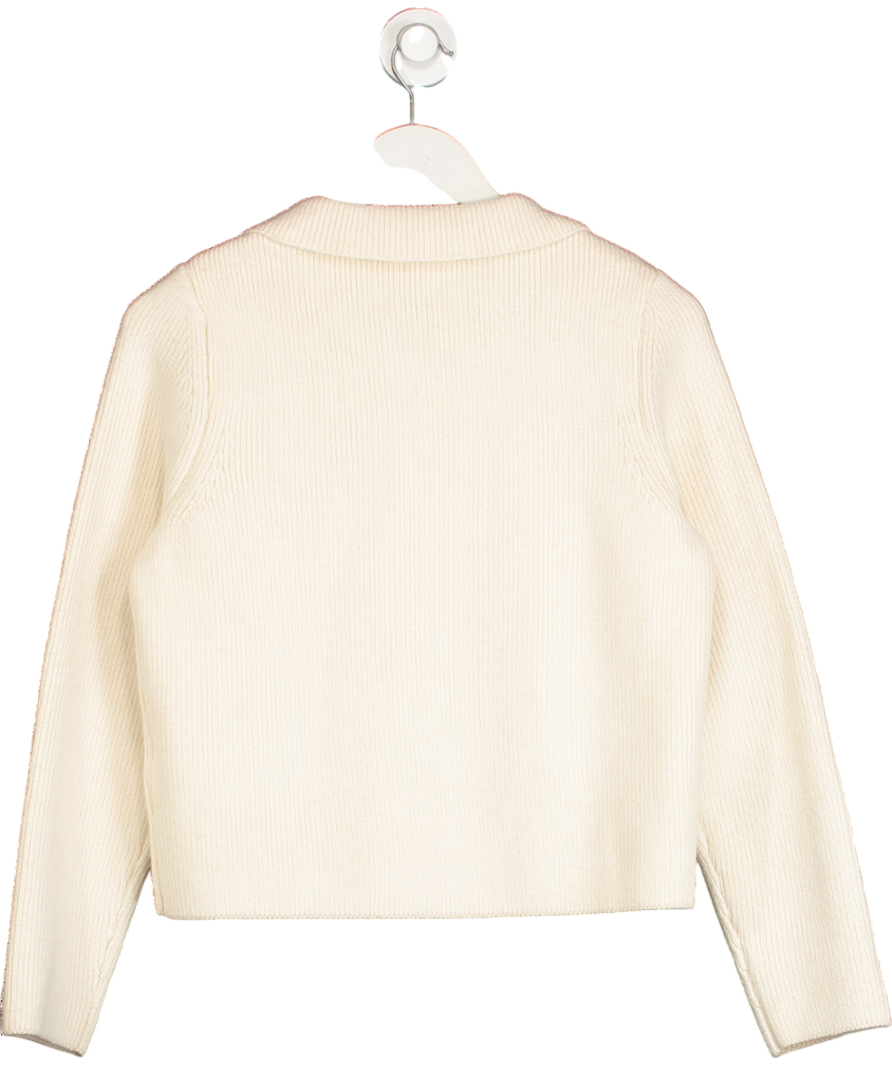 Nobody's Child Cream Double Breasted Collared Cardigan UK S
