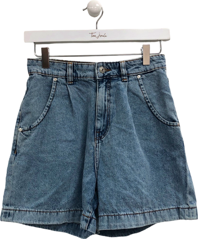 MNG Blue Denim High-Waisted Shorts EUR 34 / UK 6