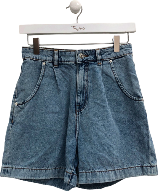 MNG Blue Denim High-Waisted Shorts EUR 34 / UK 6