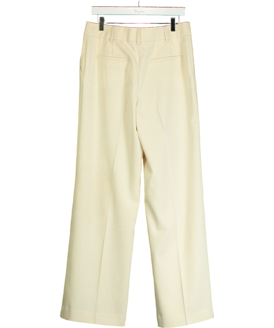 Sezane Cream Giacomo Trousers UK 12