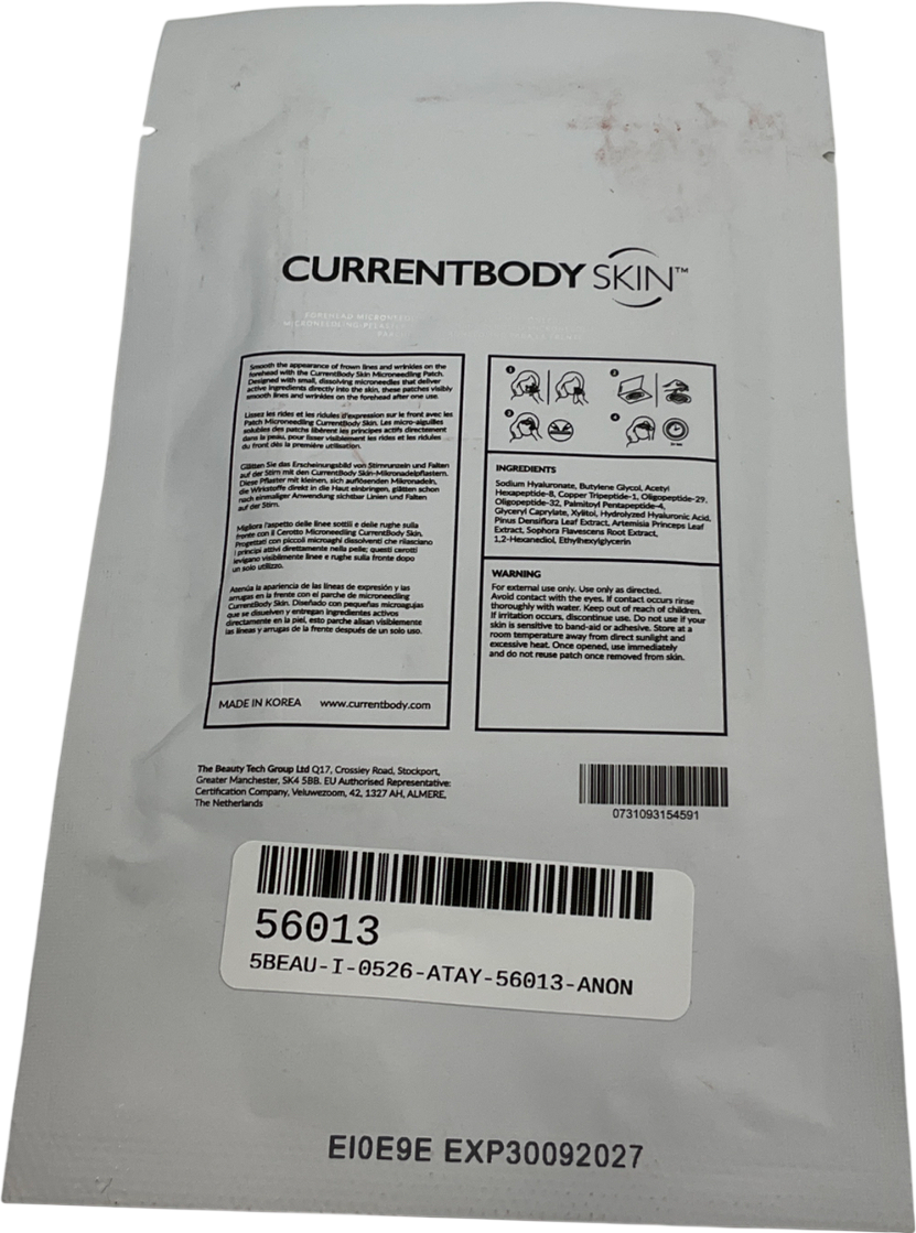 Current Body Forehead Microneedling Patch One size