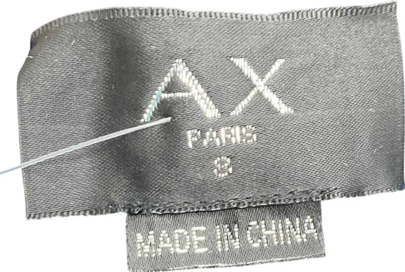 AX Paris Blue High Neck Long Sleeve Velvet Maxi Dress UK XS