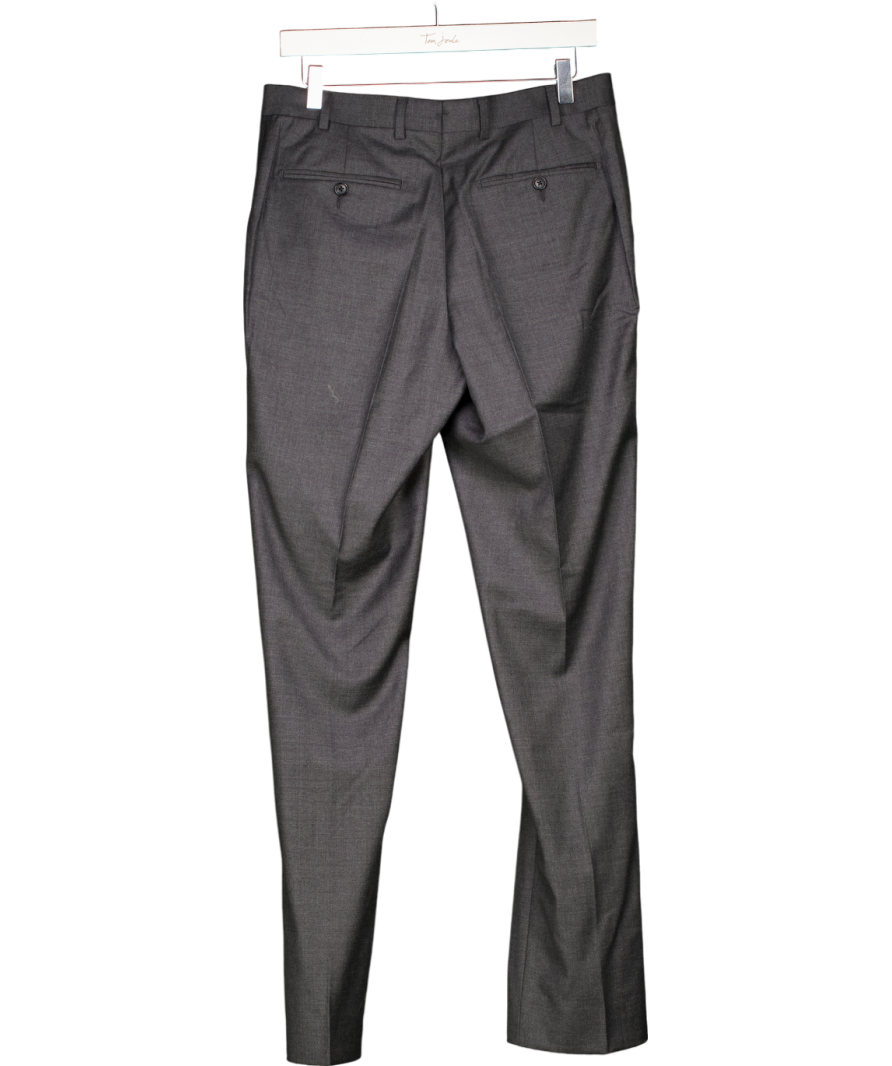 Suit Supply Grey Slim Leg Straight Suit Trousers W30