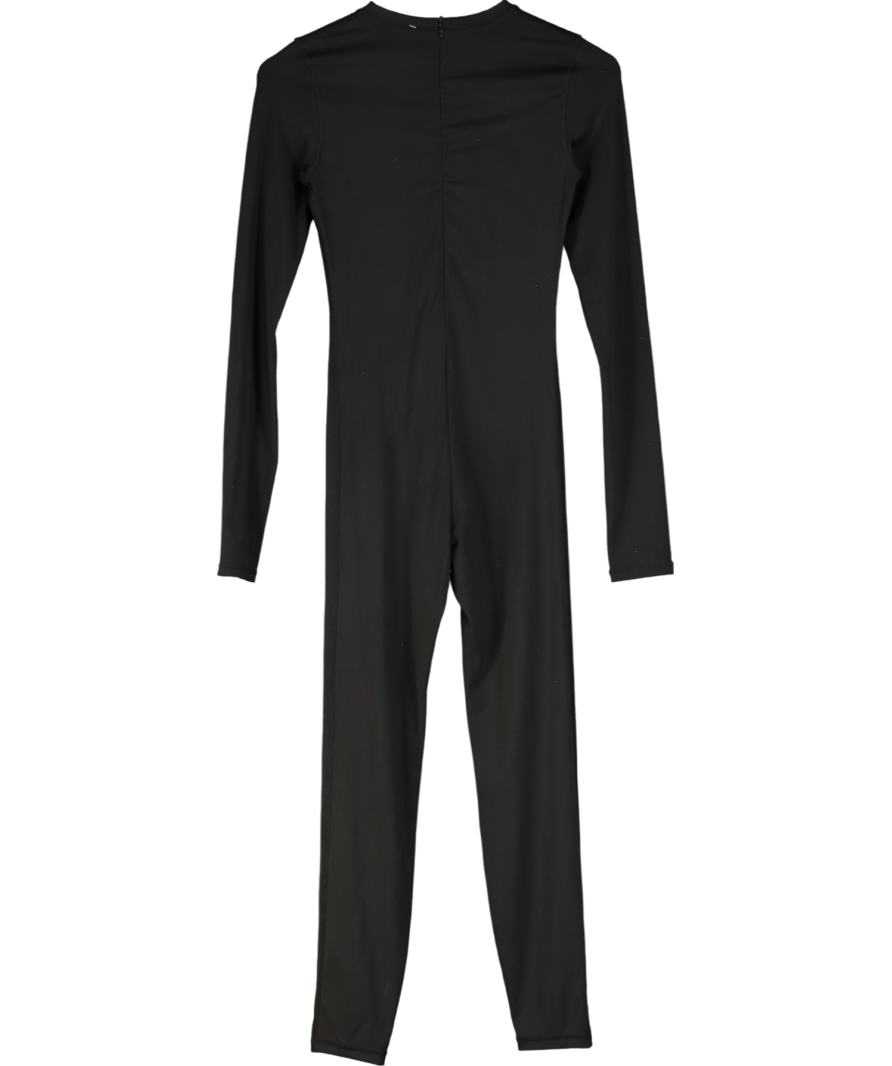 Adanola Black Ultimate Long Sleeve Unitard UK S