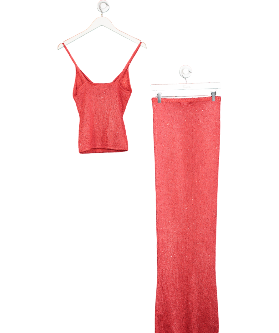 Asta Resort Red Carolina Camisole And Maxi Skirt UK S