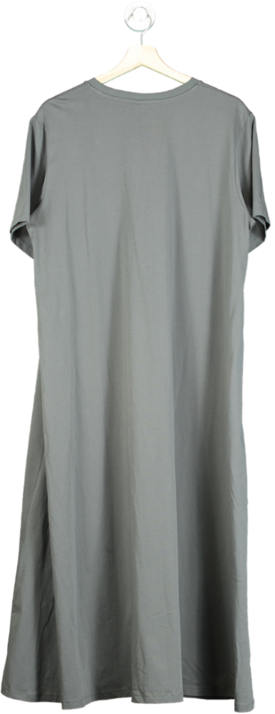 UNIQLO Grey AIRism Crew Neck Maxi Dress UK XL